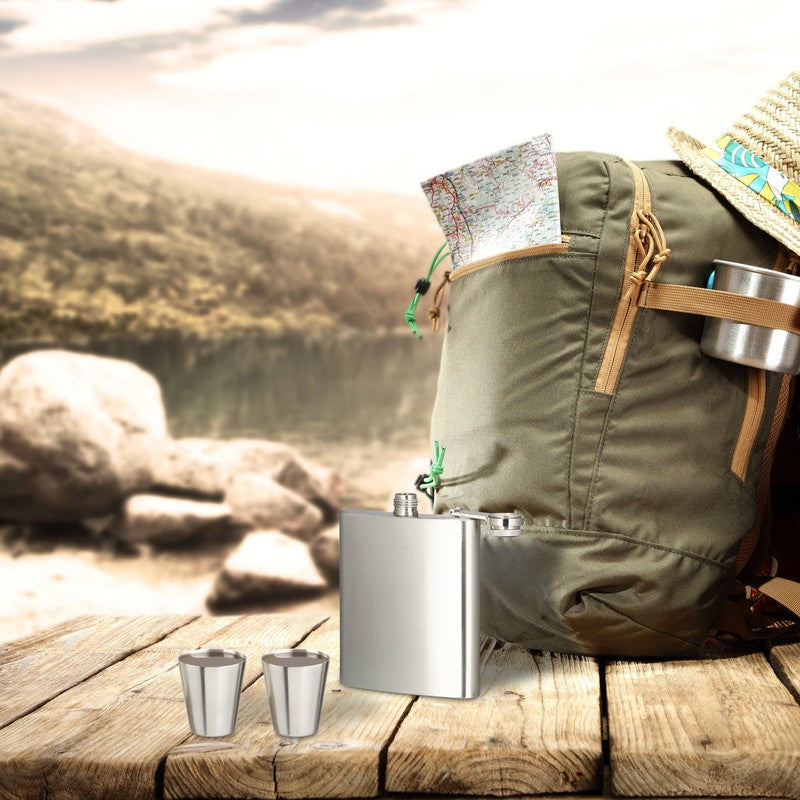 6-tlg. Geschenk-Set FLACHMANN Set aus Edelstahl inkl. Becher