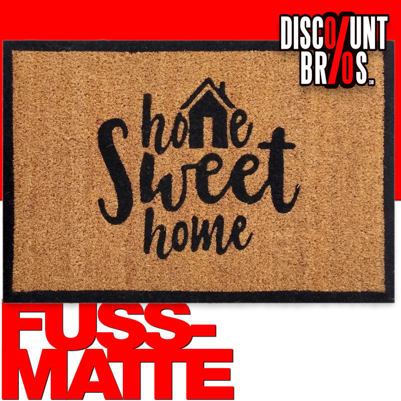 Türvorleger FUSSMATTE Kokos + Naturlatexrücken SWEET HOME 60×40cm