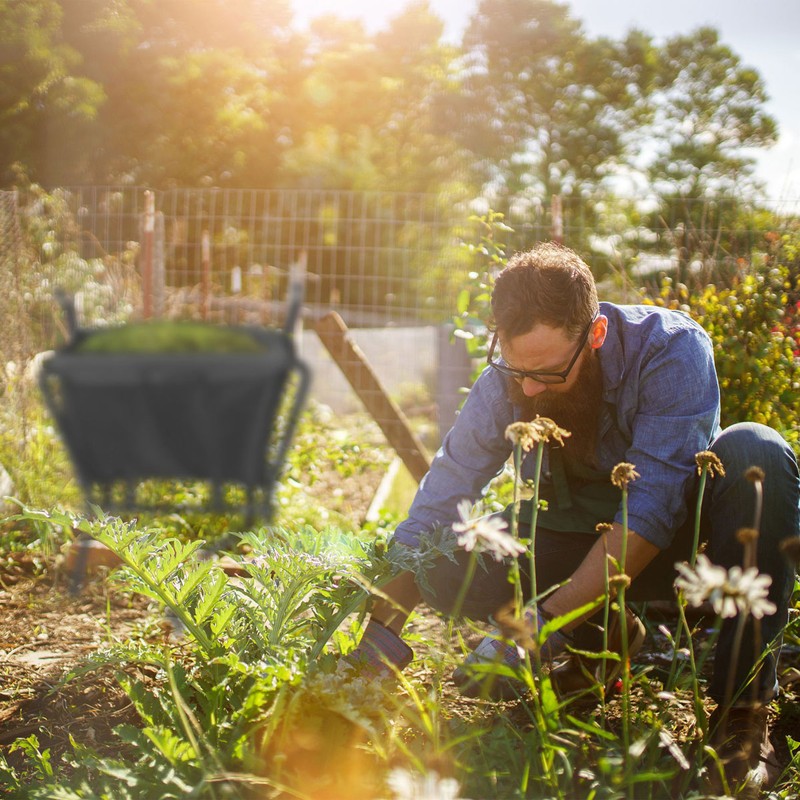 Garette KARRETTE Schubkarre faltbar SCHWARZ