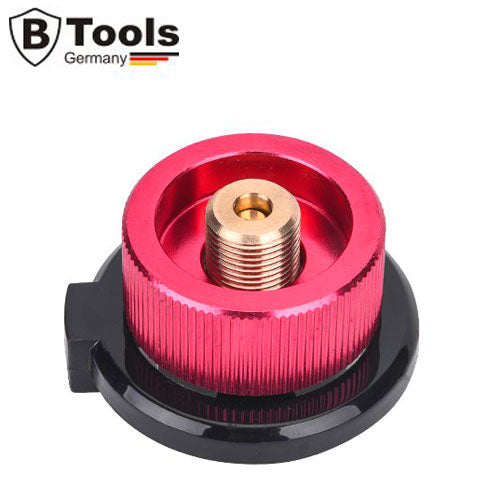 B-TOOLS Gaskartuschen VENTIL ADAPTER Bajonett- zu Schraubventil