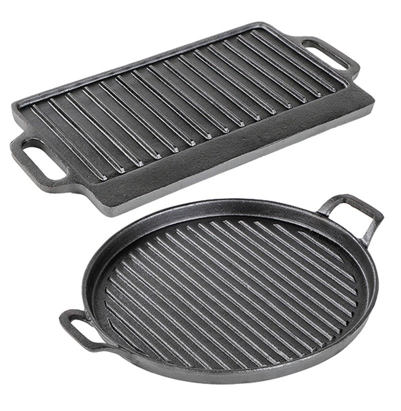 Grillrost GRILLPLATTE aus Gusseisen ECKIG