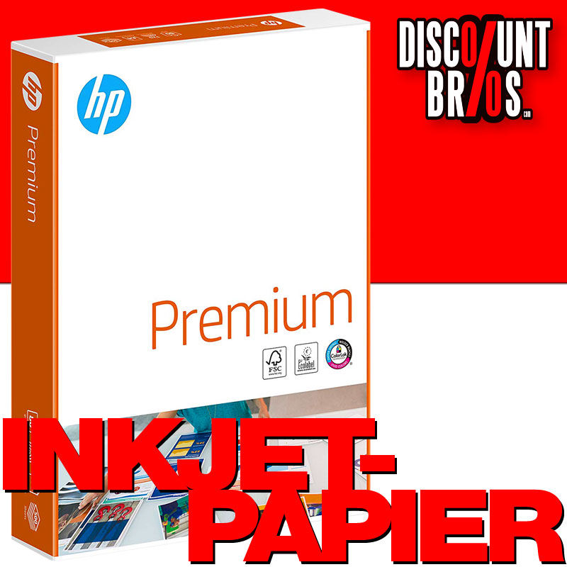 500 Blatt HP CHP852 Premium KOPIERPAPIER Inkjet-Papier, A4 90g/m², beidseitig matt (ehemals CHP235 & Bright White CHP1825A)