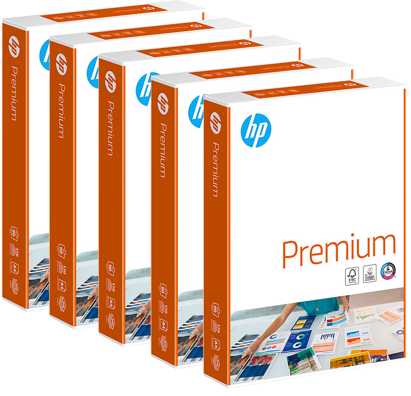 2500 Blatt HP CHP852 Premium KOPIERPAPIER Inkjet-Papier, A4 90g/m², beidseitig matt (ehemals CHP235 & Bright White CHP1825A)
