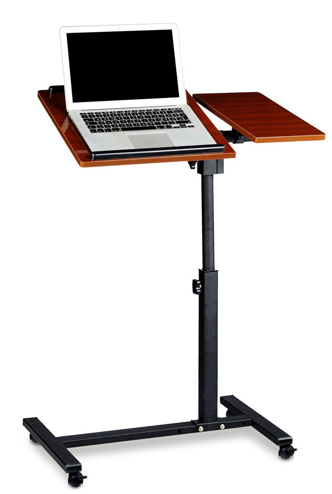Mobiler Beistelltisch LAPTOPTISCH II Stehtisch Stehpult Notebooktisch MAHAGONI