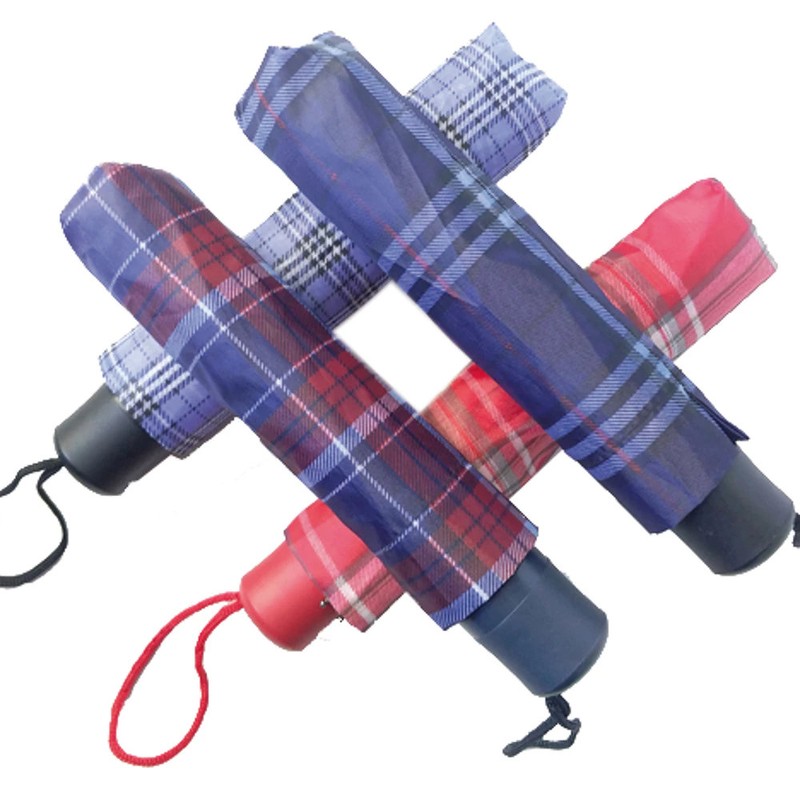 Mini Notfall REGENSCHIRM Taschen-Regenschirm GEMUSTERT Ø100cm