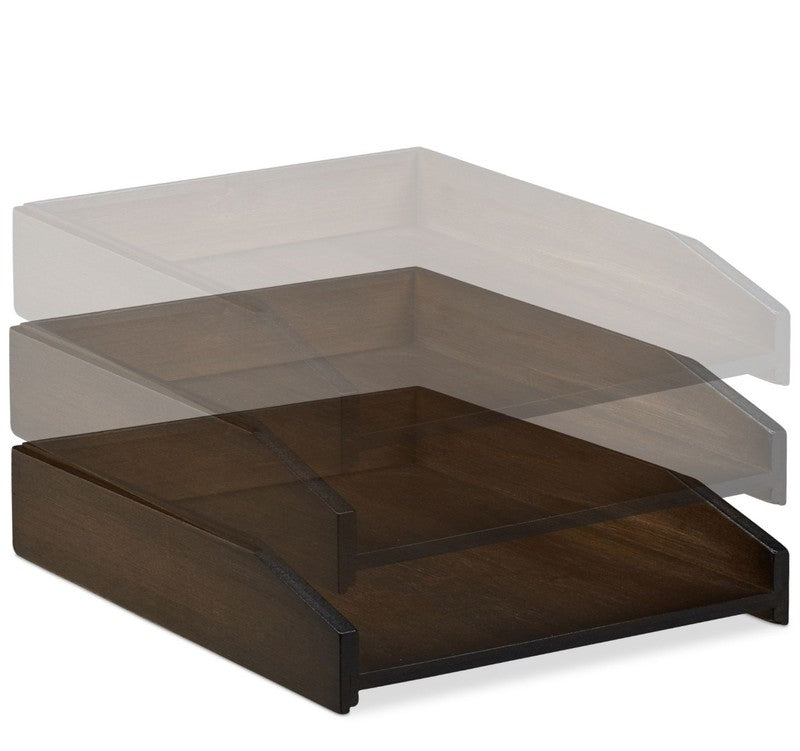 Dokumentenablage Papierablage BRIEFABLAGE Bambus BRAUN