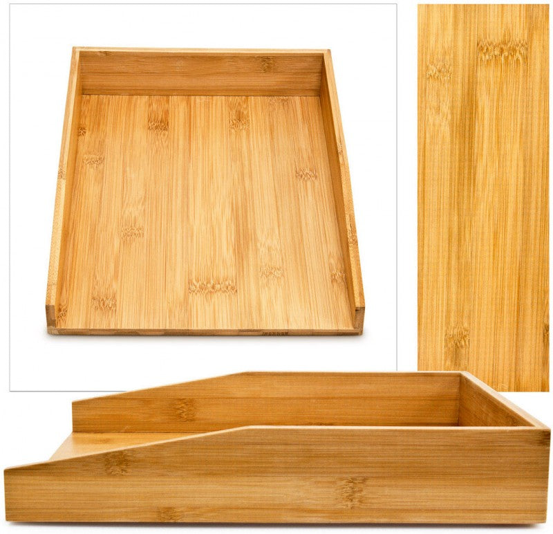 Dokumentenablage Papierablage BRIEFABLAGE Bambus A4 33×25×6cm