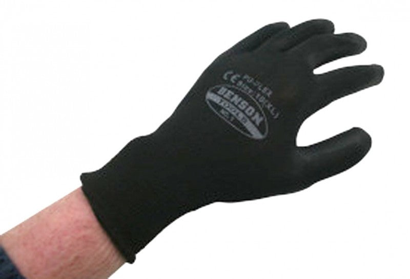 Arbeitshandschuhe PU Flex HANDSCHUHE Riggerhandschuhe SCHWARZ Gr. 9 L