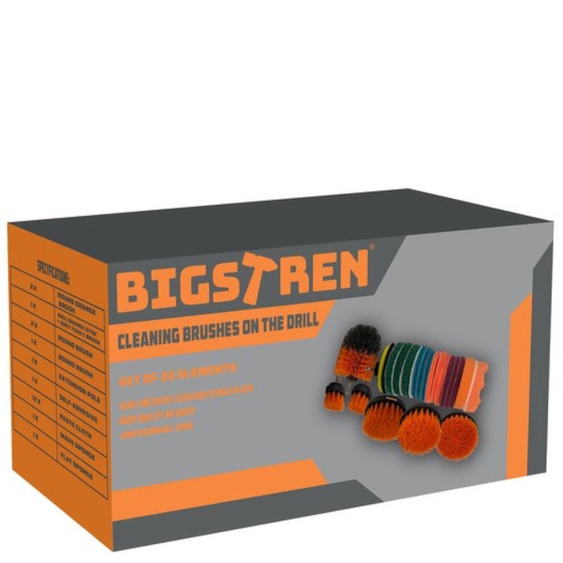 Power-Bürsten-Set REINIGUNGS- + POLIER-SET für Bohrmaschinen + Akkuschrauber 22-tlg.