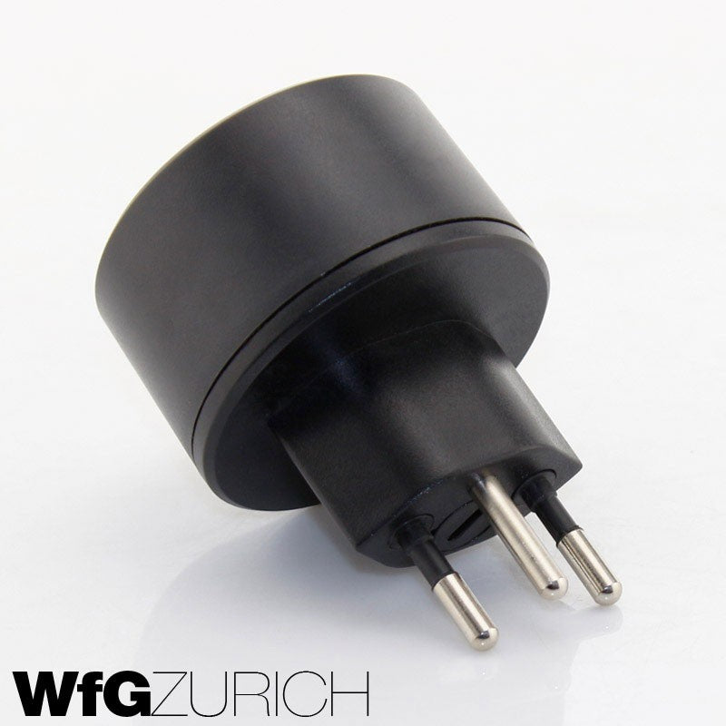 10 Stk. Reiseadapter Übergangs-Stecker SCHUKO (Typ F CEE 7) > Schweiz/CH (T12)