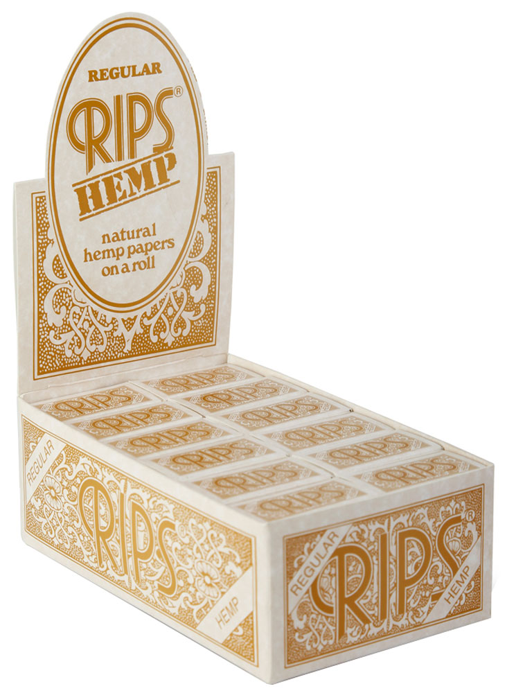 RIPS HEMP Hanf REGULAR Papers Braun Zigarettenpapier Rolle 6m×37mm