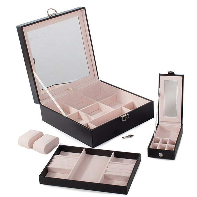 Edle SCHMUCK- UND UHRENBOX Schmuckschatulle Uhrenkoffer Schmuckkästchen SCHMUCK-KOFFER