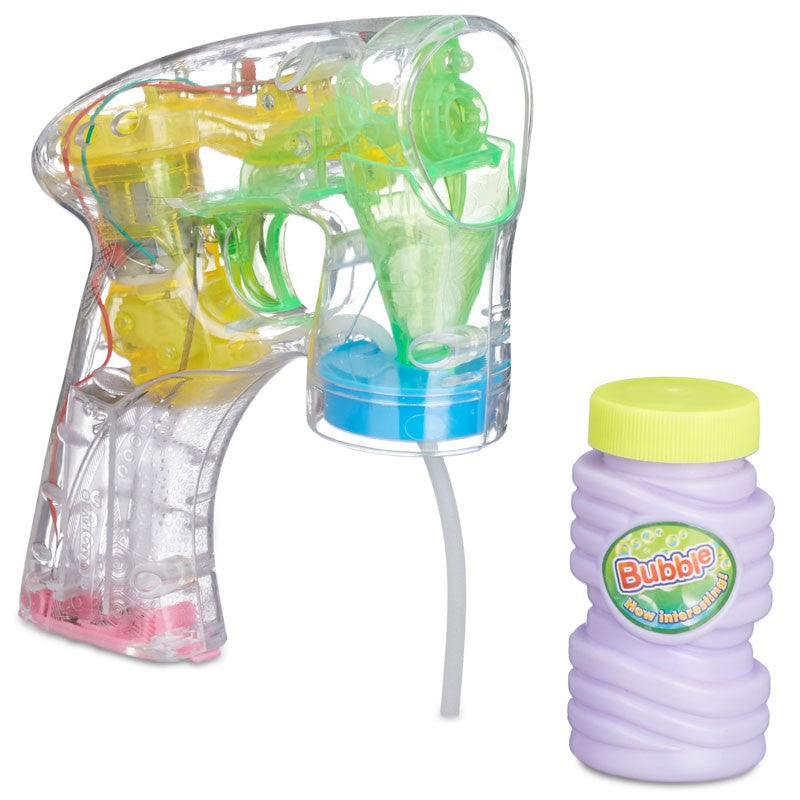 Kinder PARTY Spass: SEIFENBLASENPISTOLE mit 3 LED