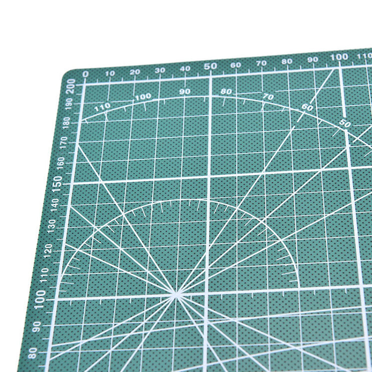 Selbstheilende Schneidematte CUTTING MAT Bastelmatte mit Skala doppelseitig GRÜN A4 22×30cm