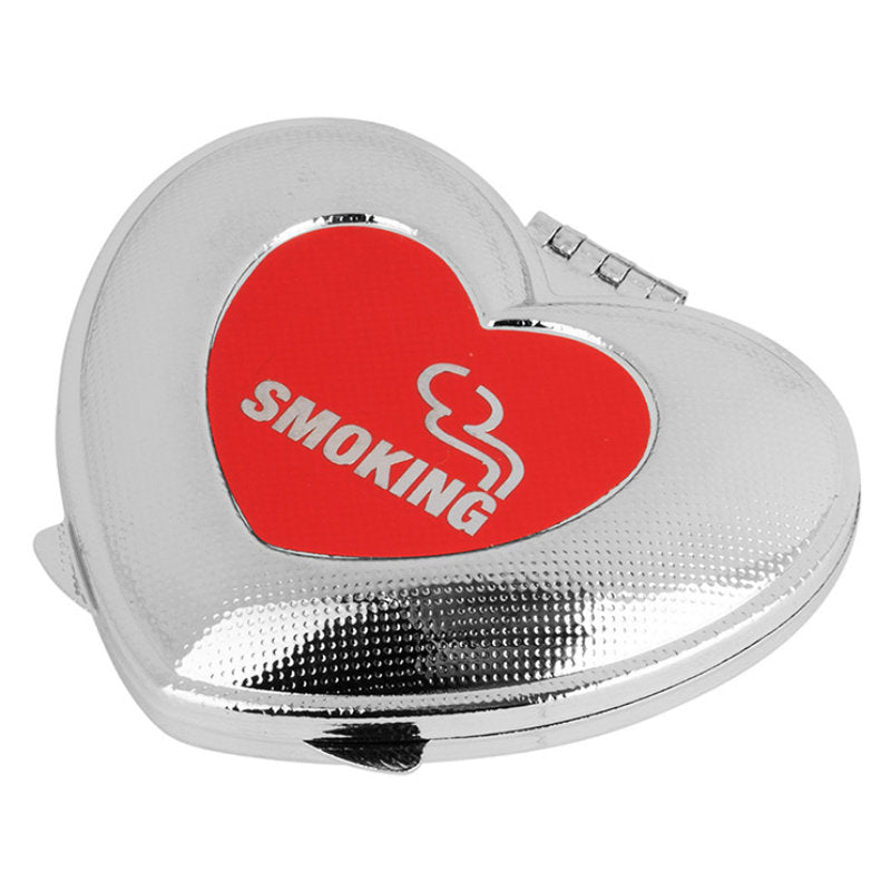 Feldaschenbecher MINI TASCHEN ASCHENBECHER Metall Heart Herzform SUJETS