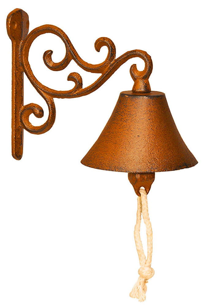 Türglocke GLOCKE mit Wandhalterung aus Gusseisen