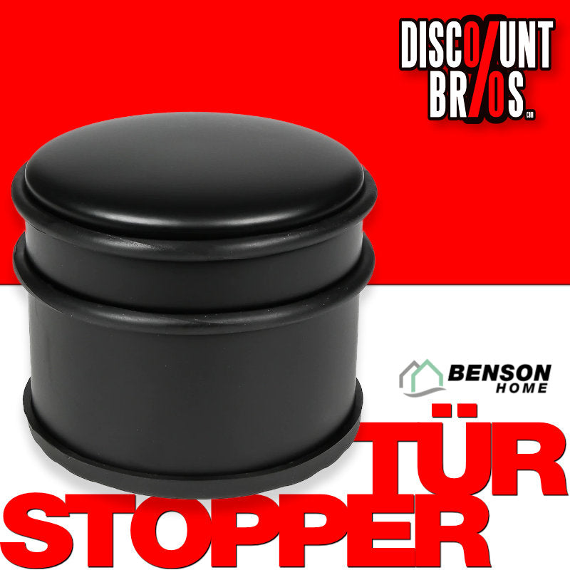 XXL TÜRSTOPPER Hoch Edelstahl SCHWARZ MATT