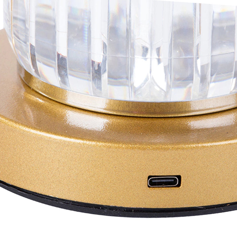 Akku Tischleuchte KRISTALL LED TISCHLAMPE mit Touch – 3 Lichtmodi
