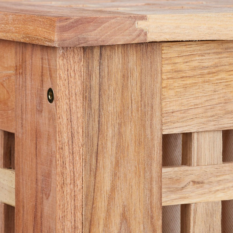 Wäschetruhe Wäschebox WÄSCHEKORB Wäschesammler Walnuss