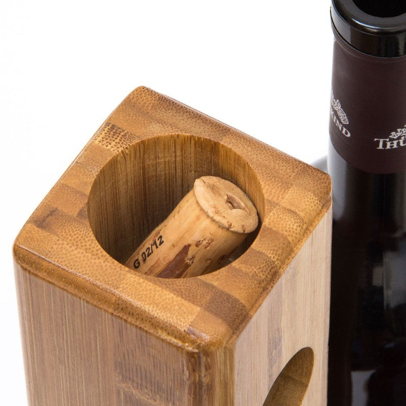 Weinständer für 3 Flaschen WEINREGAL Weinflaschenhalter aus Bambus Holz