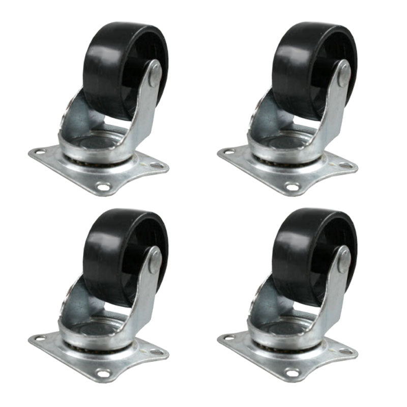 MINI LENKROLLEN 32mm ROLLE RAD 4er set mit Anschraubplatte und Kunststoff-Rad