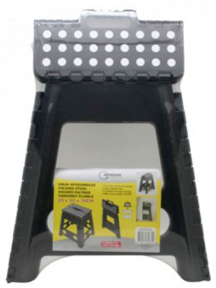 Klappbarer Hocker KLAPPTRITT Klapphocker SCHWARZ