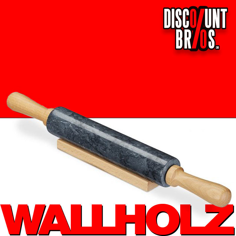 Wallholz TEIGROLLE Nudelholz Marmor Stein SCHWARZ