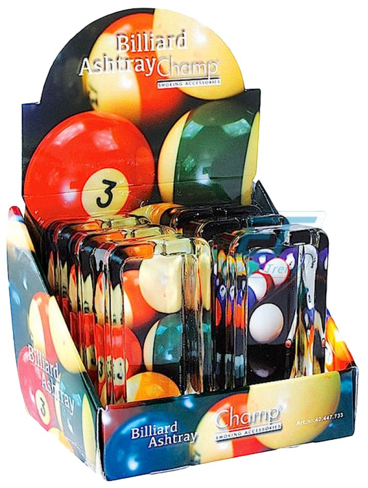 BILLARD ASCHENBECHER Glas 11,5×6cm