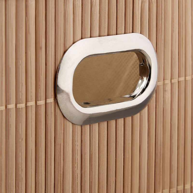 Box Schrankkorb REGALKORB Aufbewahrungskorb aus Bambus NATUR - BRAUN oder WEISS