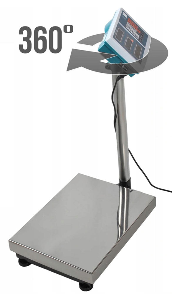 Digitale PAKETWAAGE Lager Industriewaage Plattformwaage Waage mit Akku bis 100kg