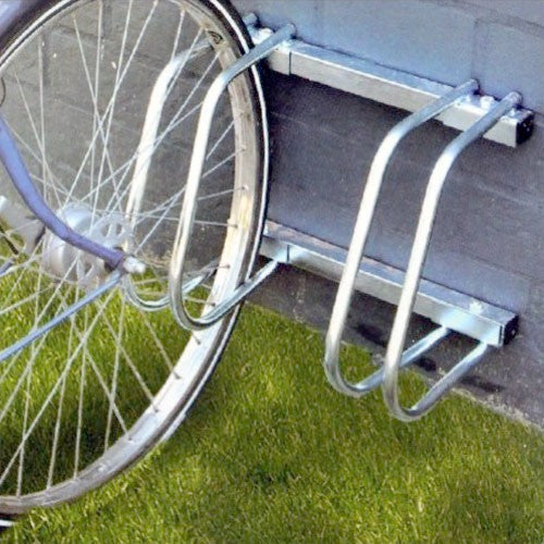 4-er VELOSTÄNDER verchromt Fahrradständer für Boden- & Wandmontage