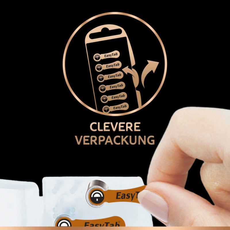 6 Stk. DURACELL ActivAir Easy Tab 675 Hörgerätebatterie PR41 1,4V 6er Blister