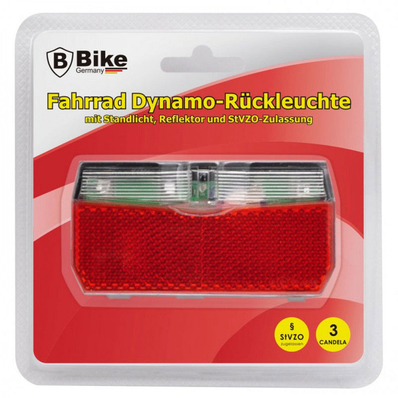 Superhelle Dynamo Rückleuchte mit Standlicht LED VELOLICHT REFLEKTOR Fahrrad Rücklicht mit StVZO-Zulassung