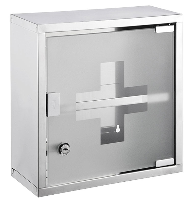 MEDIZINSCHRANK Arzneischrank Medikamentenschrank Edelstahl 30cm