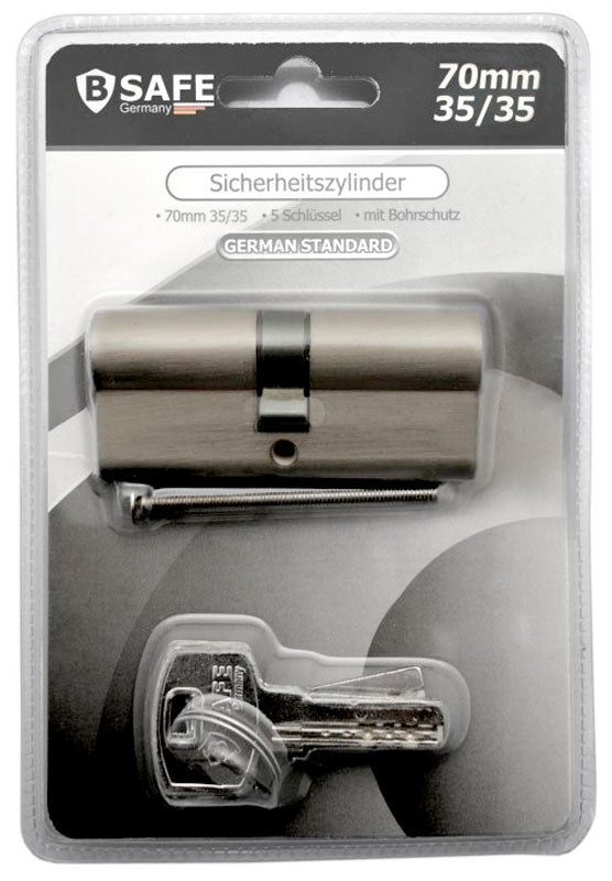 Euro-Profilzylinder Schliesszylinder SCHLOSS Doppelzylinder mit 5 Schlüsseln 70mm 35/35mm