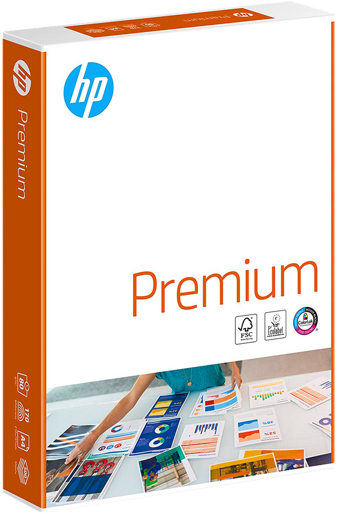 500 Blatt HP CHP850 Premium KOPIERPAPIER BrightWhite Laser- + Inkjet-Papier, A4 80g/m² (ehemals CHP710, CHP210 & CHP225)