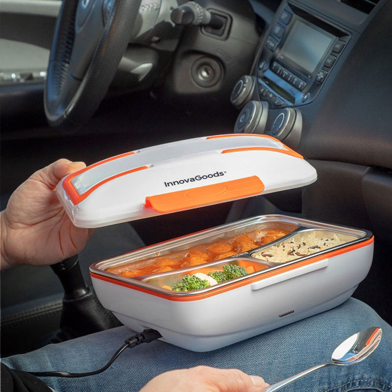 Elektrische DELUXE LUNCHBOX mit Edelstahlschale für Autos von InnovaGoods® 12Volt