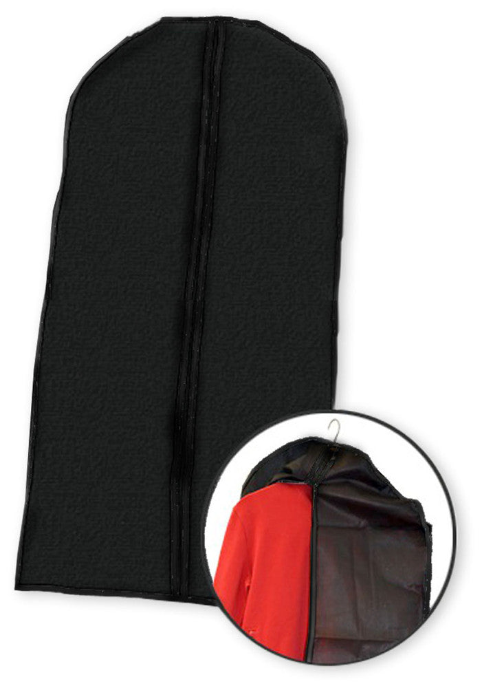 KLEIDERSCHUTZHÜLLE Kleiderhülle Kleidersack mit Reissverschluss SCHWARZ 61×135cm
