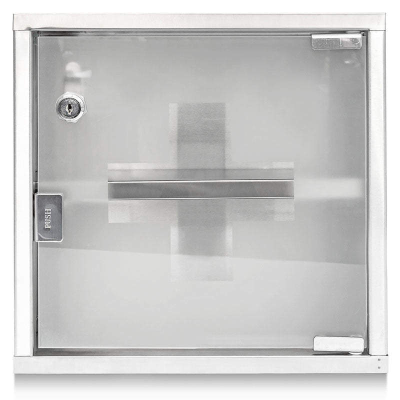 MEDIZINSCHRANK Arzneischrank Medikamentenschrank Edelstahl 30cm