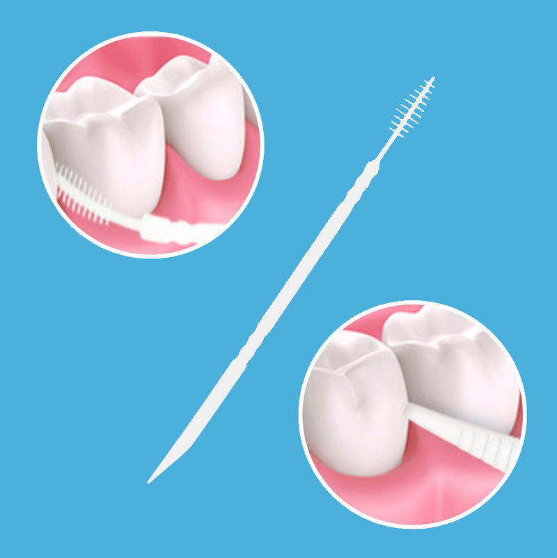 Zahnstocher und Interdental Bürste ELINA MED DENT Zahnpflege 60er-Set