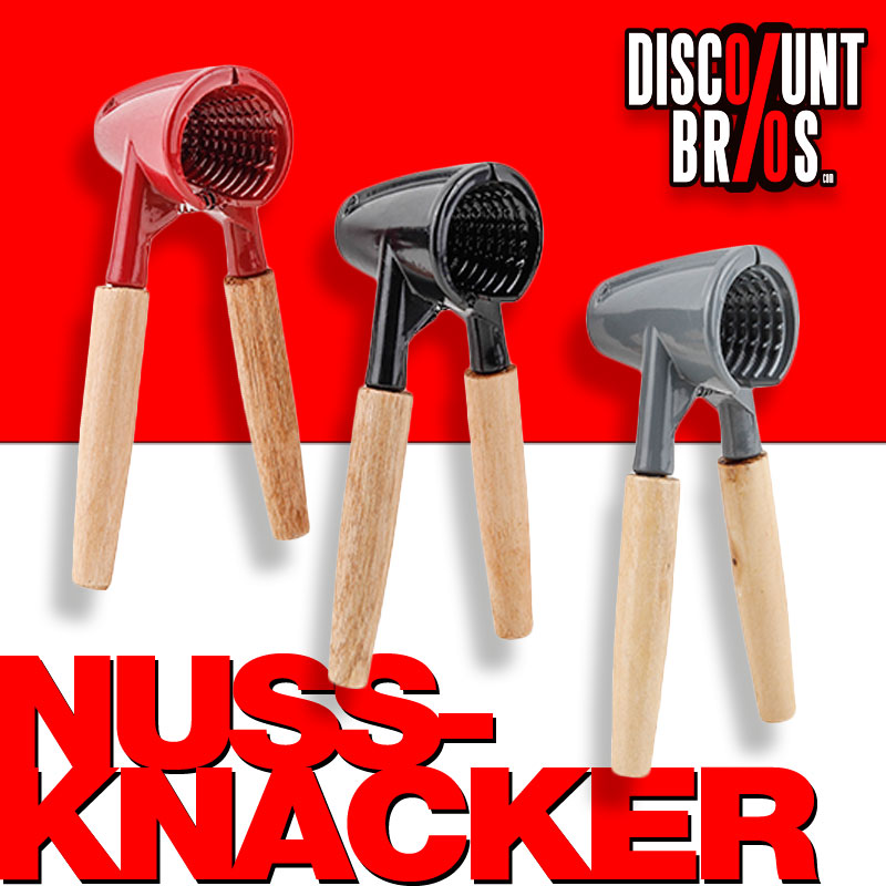 Aluguss NUSSKNACKER und Flaschennöffner mit Holzgriff