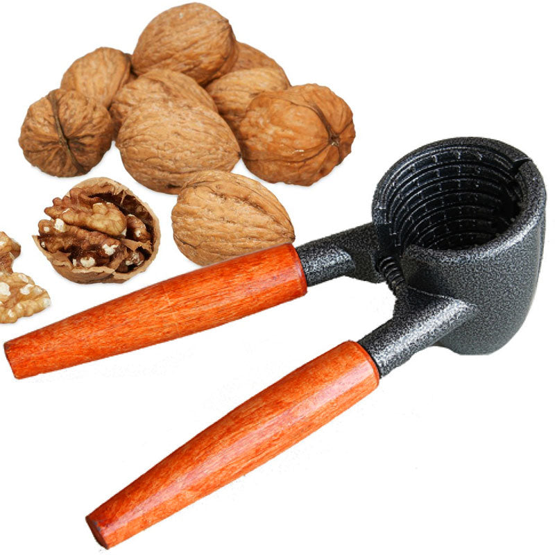 Aluguss NUSSKNACKER und Flaschennöffner mit Holzgriff