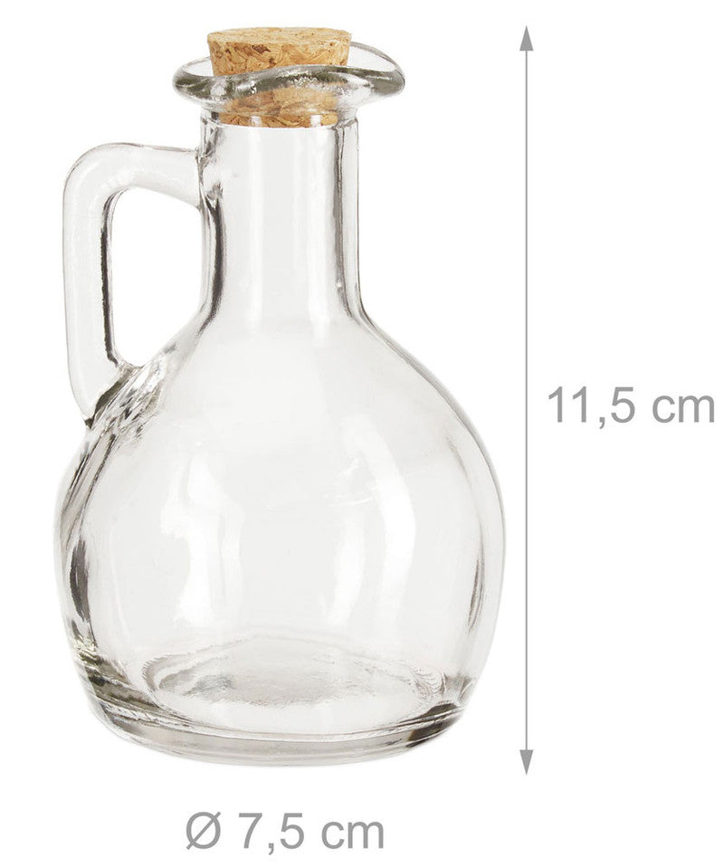 2er Set Öl- und Essigflasche mit KORKEN