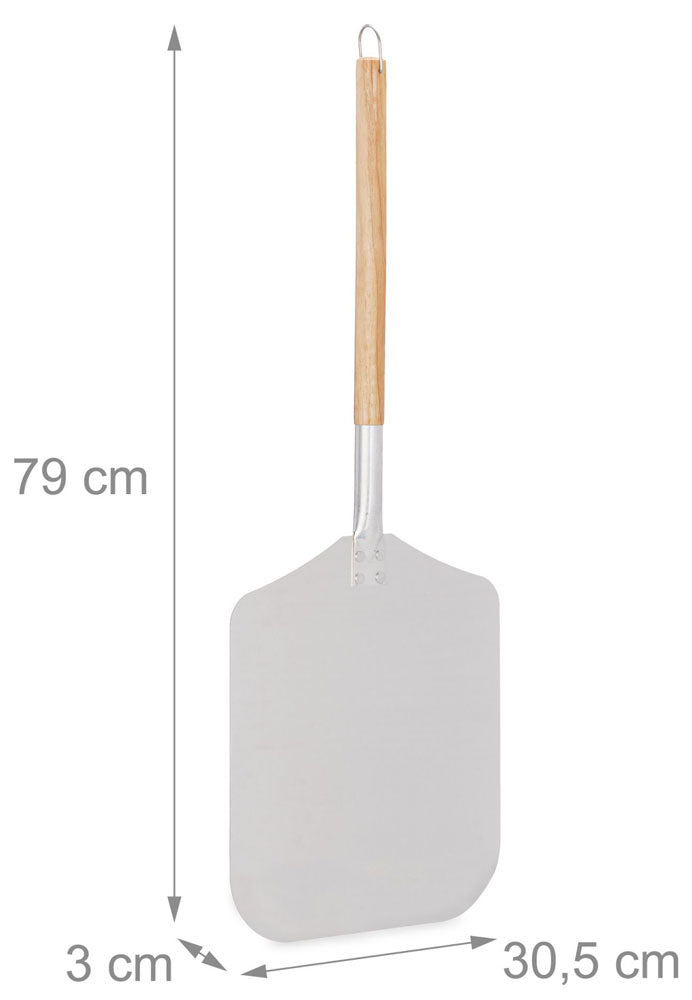 PIZZASCHAUFEL Brot- und Pizzaschieber eckig mit Henkel 30,5×79cm
