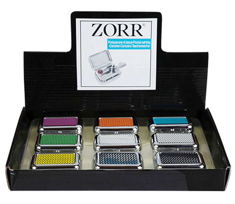 Feldaschenbecher MINI TASCHEN ASCHENBECHER Metall Rechteckig GEPUNKTET