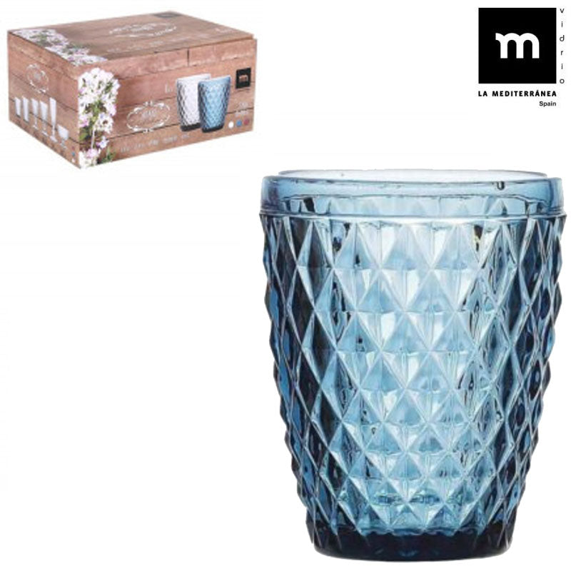 Blaues Glas TRINKGLAS La Mediterranea 270ccm