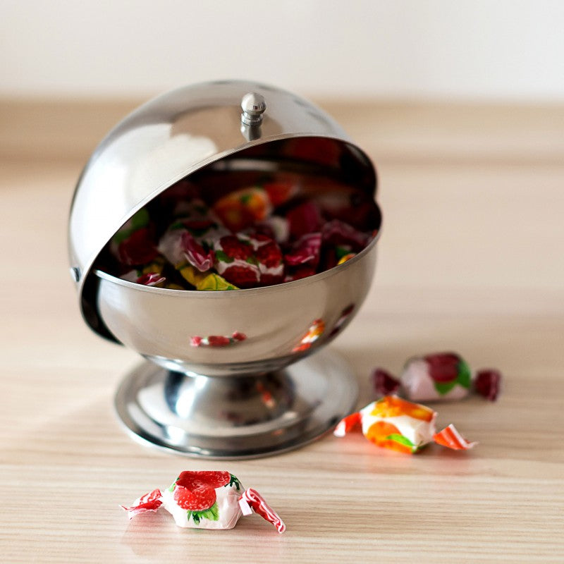 Zuckerdose KUGEL mit Rolldeckel