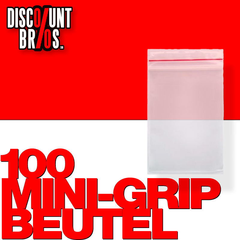 100 Stk. Druckverschlussbeutel MINI-GRIP TopGrip Zip-Beutel Vorratsbeutel Beutel Verpackung TRANSPARENT 30×30mm