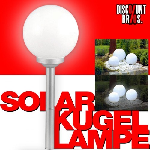 LED SOLAR LEUCHTKUGEL Kugelleuchte Kugellampe Ø20cm WARMWEISS