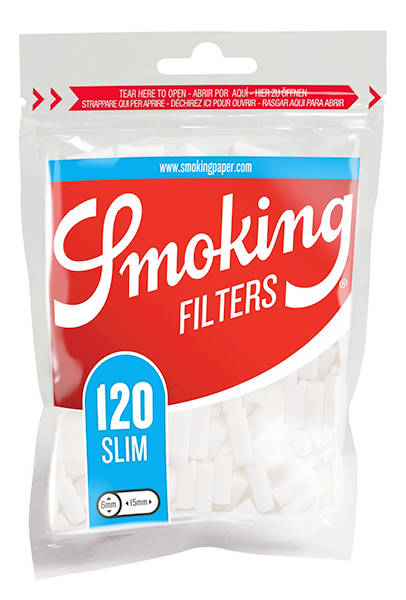 120 Stk. SMOKING Filter Tips SLIM Wattefilter